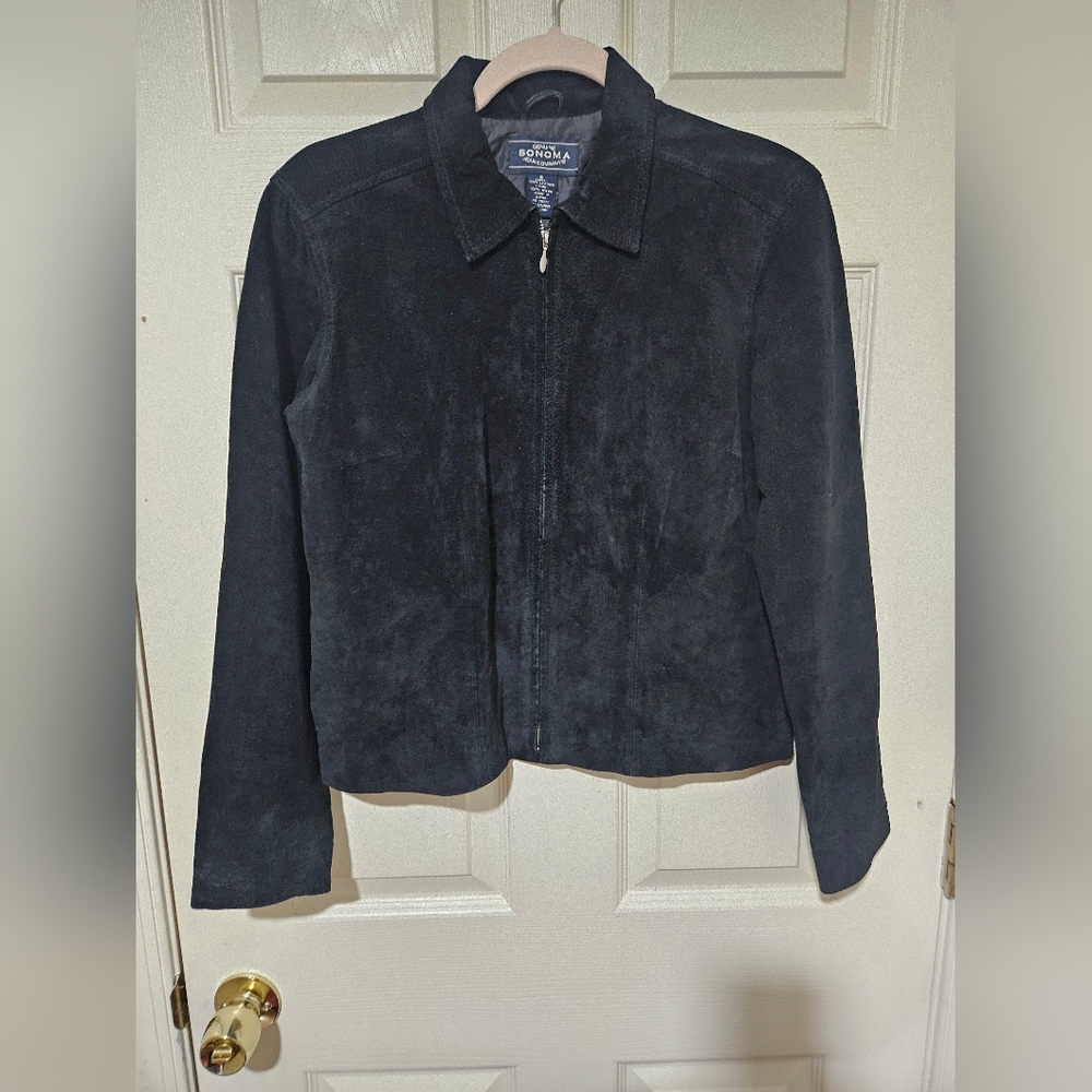Sonoma Leather Women's Black Suede Jacket SzS